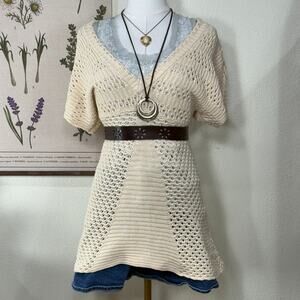 Y2k Babydoll Sweater Forest Gloomy Coquette Fairy Cottage Coastal Cowgirl S